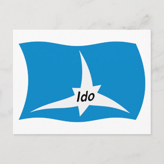 Ido Flag Postkarte (Vorderseite)