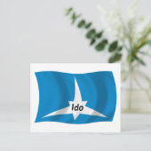 Ido Flag Postkarte (Stehend Vorderseite)