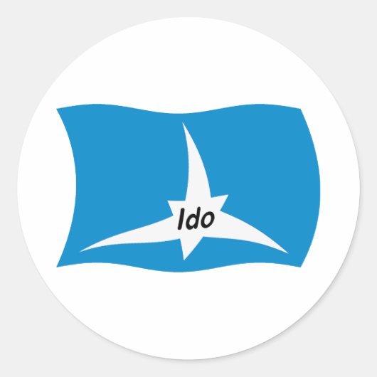 Ido Flag Sticker (Vorderseite)
