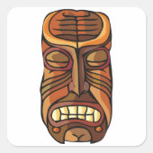 Idol Abbildung Quadratischer Aufkleber (Vorderseite)