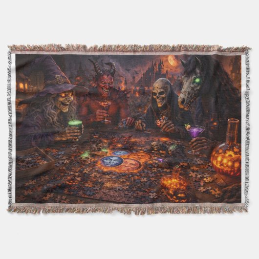 Idol-Bankett-Goth-Halloween Decke (Vorderseite)