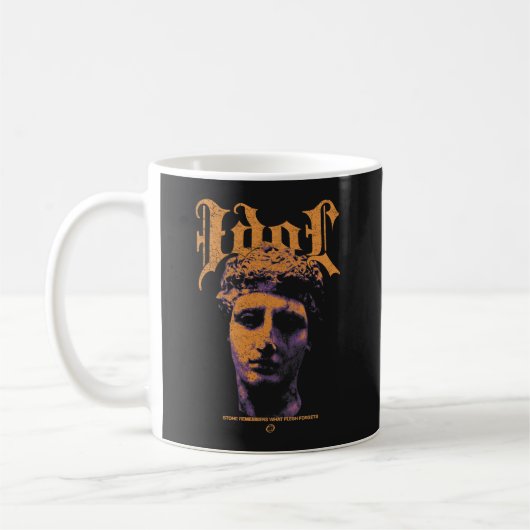 Idol - Brutalist Streetwear Design Kaffeetasse (Links)