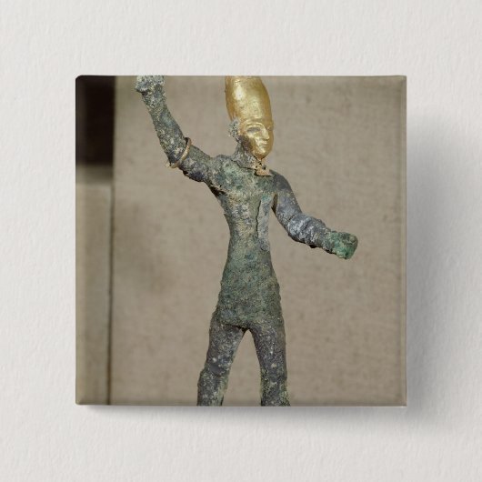 Idol des Gott Baal, von Ugarit, Syrien Button (Vorderseite)
