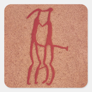 Idol Paar Quadratischer Aufkleber