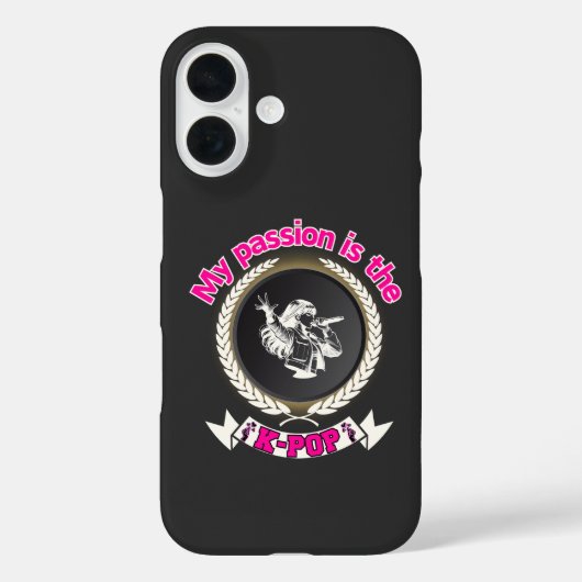 Idol Singing Passion KPop Music Fan Art Design Case-Mate iPhone Hülle (Rückseite)