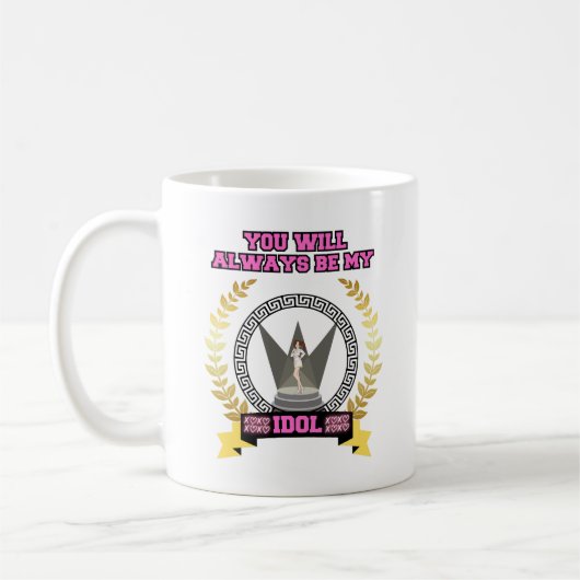 Idol Singing Spotlight Bühne KPop Music Kaffeetasse (Links)