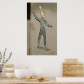 Idol vom Gott Baal, aus Ugarit, Syrien Poster (Küche)