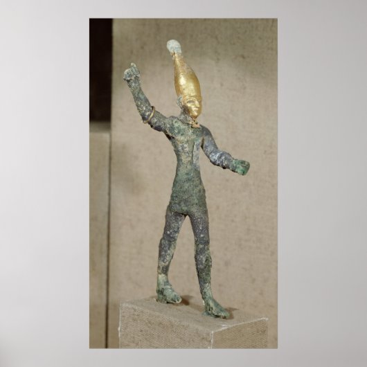 Idol vom Gott Baal, aus Ugarit, Syrien Poster (Vorne)