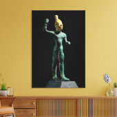Idol vom Sturmgott Baal aus Syrien, Bronzezeit Leinwanddruck (Insitu (Wohnzimmer))