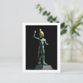 Idol vom Sturmgott Baal aus Syrien, Bronzezeit Postkarte (Stehend Vorderseite)