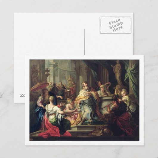 Idolisation of Solomon, c.1735 Postkarte (Vorne/Hinten)