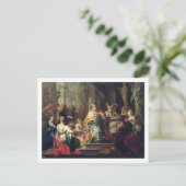 Idolisation of Solomon, c.1735 Postkarte (Stehend Vorderseite)