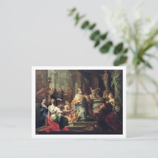 Idolisation of Solomon, c.1735 Postkarte (Stehend Vorderseite)