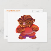 Idolz Monsters Truf Postkarte (Vorne/Hinten)