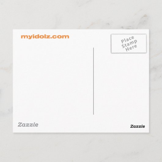 Idolz Monsters Truf Postkarte (Rückseite)