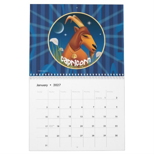 Idolz Tierkreis-Kreis-Kalender Kalender (Jan 2027)
