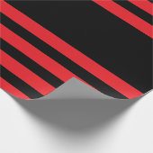 Idoma-Stil Rot und Schwarz Geschenkpapier (Ecke)