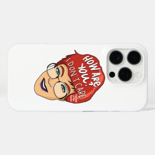 iDon'tCare iPhone Case (Rückseite (Horizontal))