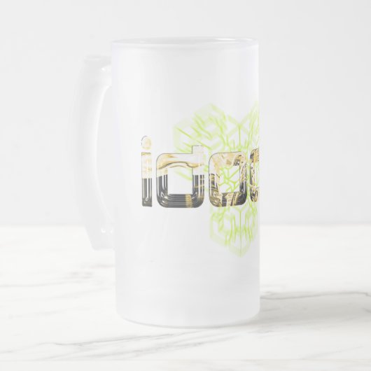 idoof mattierte hohe Tasse (Vorderseite Links)