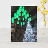 "IDS Center Christmas Decorations" Weihnachtskarte Karte (Gelbe Blume)