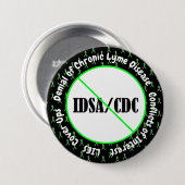 IDSA-Interessenkonflikt Lyme-Syndrom Button (Vorne & Hinten)