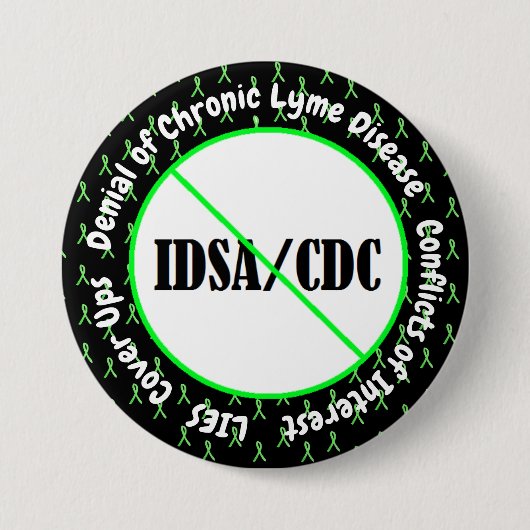 IDSA-Interessenkonflikt Lyme-Syndrom Button (Vorderseite)