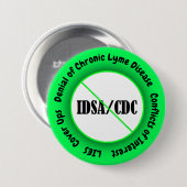 IDSA-Interessenkonflikt Lyme-Syndrom Button (Vorne & Hinten)