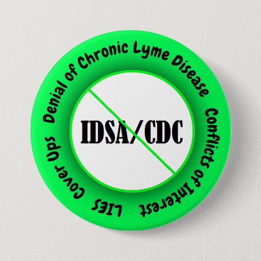 IDSA-Interessenkonflikt Lyme-Syndrom Button (Vorderseite)