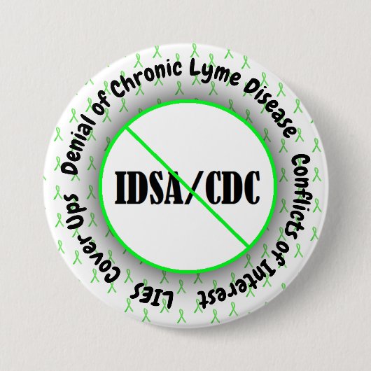 IDSA-Interessenkonflikt Lyme-Syndrom Button (Vorderseite)