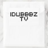 iDubbz TV Rechteckiger Aufkleber (Tasche)