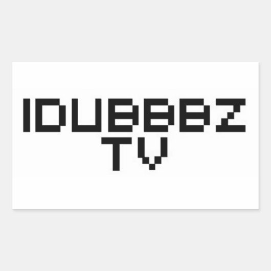 iDubbz TV Rechteckiger Aufkleber (Vorderseite)