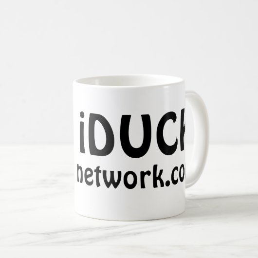 iDuck Netz-Tasse Kaffeetasse (VorderseiteRechts)