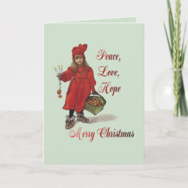 Iduna Peace Love Hope Merry Christmas Karte