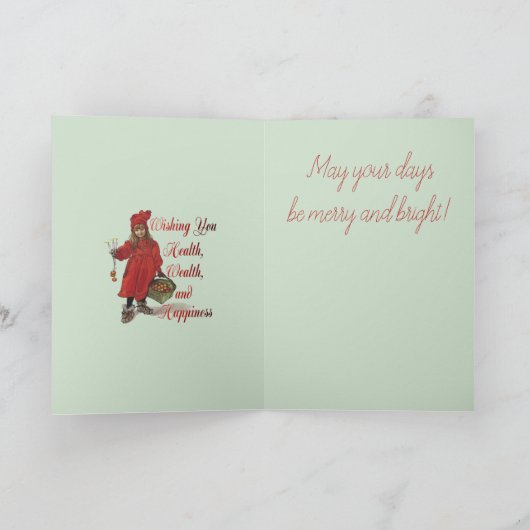 Iduna Wishing You Health Wealth And Happiness Karte (Innenseite)