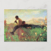 Idyl von Giovanni Segantini Postkarte (Vorderseite)