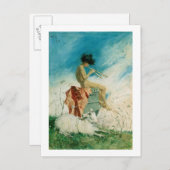 Idyll, 1868 (w/c auf Papier) Postkarte (Vorne/Hinten)