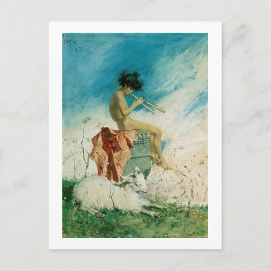 Idyll, 1868 (w/c auf Papier) Postkarte (Vorderseite)