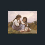 Idyll (Idylle Enfantine) (1900) Leinwanddruck<br><div class="desc">Ein klassisches Kunstwerk, das in den öffentlichen Bereich übergegangen ist und wunderbare Geschenke und andere Produkte macht. Klassische William-Adolphe Bouguereau Malerei (1879) Diese Pastoralszene ist typisch für Bouguereau in der Darstellung einer ruhigen, nostalgischen Landschaft. Neben seinen Interpretationen klassischer Themen gehörten diese rustikalen französischen Einflüsse zu seinen bevorzugten Themen. William-Adolphe Bouguereau...</div>