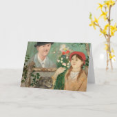 Idyll neben einem Zaun | Tadeusz Makowski Karte (Gelbe Blume)