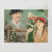 Idyll neben einem Zaun | Tadeusz Makowski Postkarte (Vorderseite)