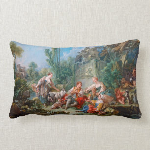 Idyll-Rokokolandschaft Francois boucher Schäfers Lendenkissen