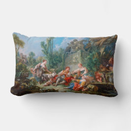 Idyll-Rokokolandschaft Francois boucher Schäfers Lendenkissen