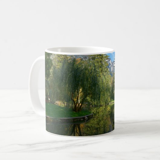 Idylle des Herbstbeckens Kaffeetasse (Vorderseite Links)