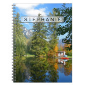 Idylle des Herbstbeckens Notizblock (Vorderseite)