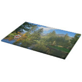 Idylle des Herbstbeckens Schneidebrett (Ecke)