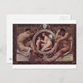Idylle (Idylls) von Gustav Klimt Postkarte (Vorne/Hinten)