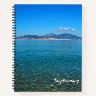 Idyllic Corsica Waters Foto Large Spiral Notebook Notizblock