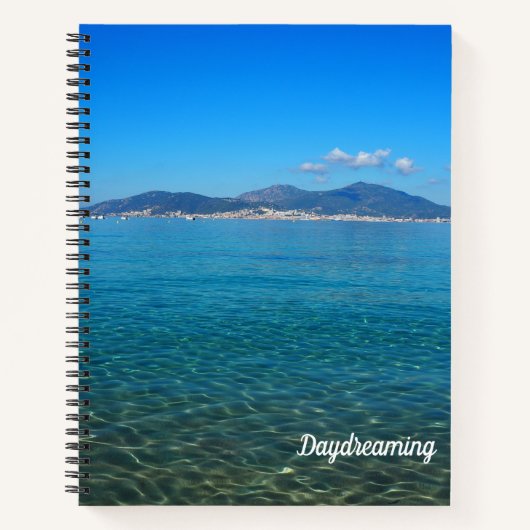Idyllic Corsica Waters Foto Large Spiral Notebook Notizblock (Vorderseite)