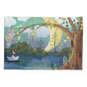 Idyllische Darstellung der Wildfauna und -flora de Kissenbezug (Rückseite)