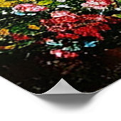 Idyllische Hütte am Fluss in einem pulsierenden Ge Poster (Ecke)